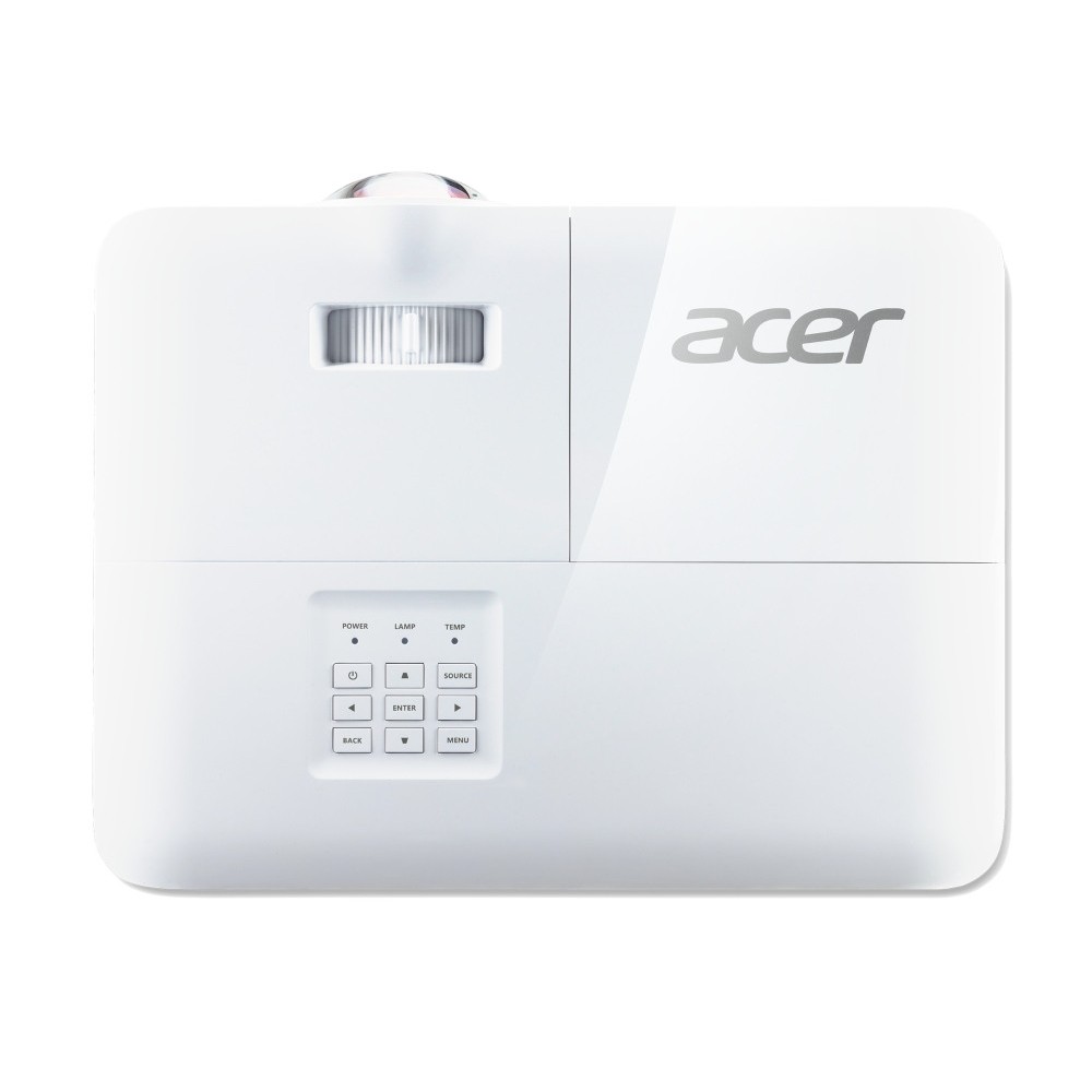 Acer S1286H – DLP проектор, късофокусен, XGA, 3500 lm, 20000:1, 16W, Bluelight Shield, бял