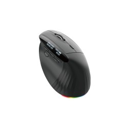 Acer Smart Fit – Безжична мишка, 8000 dpi, 10 бутона, RF 2.4GHz + BT 5.0, RGB - Черен