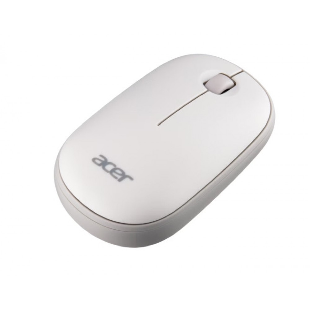 Acer Bubble Mouse AMR100 – Безжична мишка, 1600 dpi, Оптичен сензор, USB - Бял