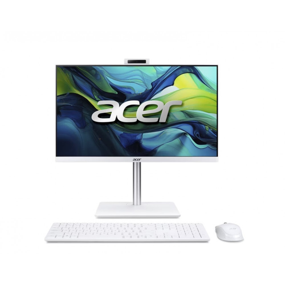 Acer Aspire C24-A All-in-One Компютър с Intel Core i5-13420H, 16GB DDR4, 512GB SSD и 23.8" FHD IPS 120Hz – White – DQ.BRDEX.005