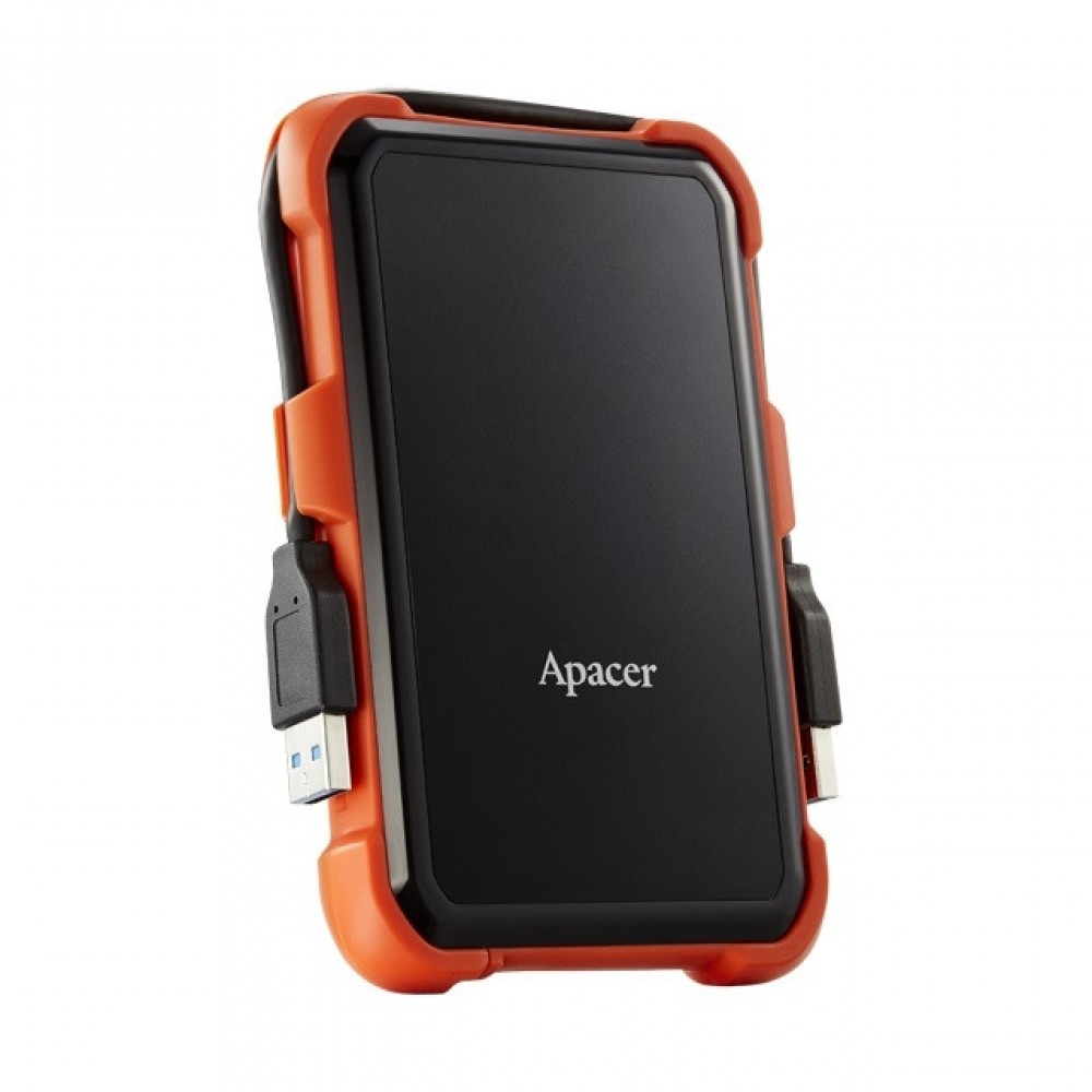 Външен Твърд Диск Apacer AC630 2TB 2.5" USB 3.2 Gen 1, Военен Клас Защита, IP55, Черен