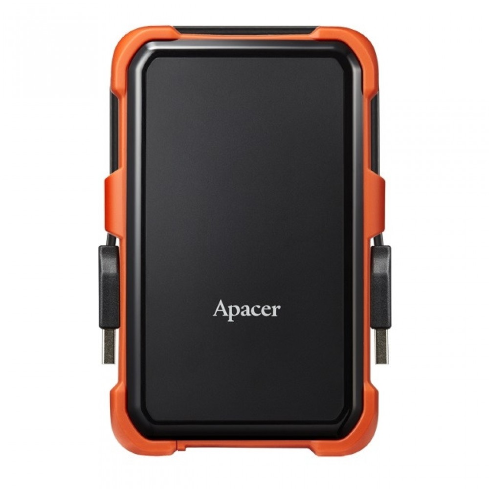 Външен Твърд Диск Apacer AC630 2TB 2.5" USB 3.2 Gen 1, Военен Клас Защита, IP55, Черен
