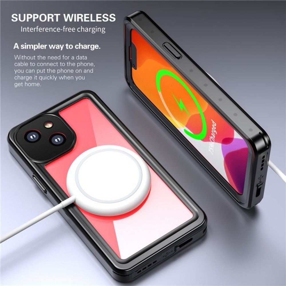 iPhone 13 mini REDPEPPER Водоустойчив / Удароустойчив Калъф + Скрийн Протектор – Черен, IP68