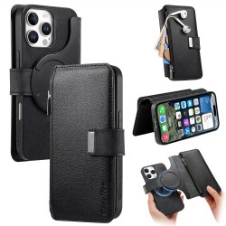 Калъф за iPhone 16 Pro CASENEO MW-02 Магнитен Портфейл от PU Кожа с Отделящ се Калъф, RFID Защита и Скрийн Протектор – 6 цвята