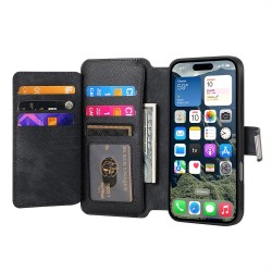 Калъф за iPhone 16 Pro CASENEO MW-02 Магнитен Портфейл от PU Кожа с Отделящ се Калъф, RFID Защита и Скрийн Протектор – 6 цвята