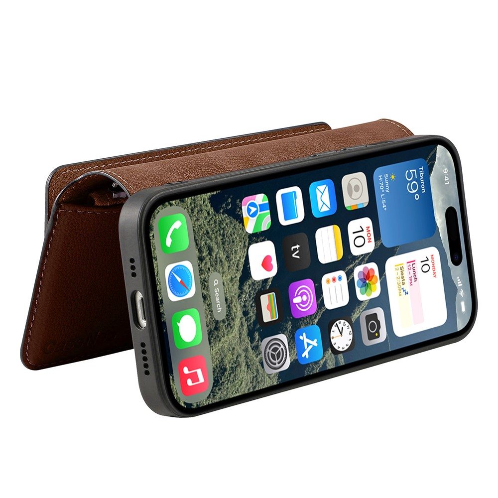 Калъф за iPhone 16 Pro CASENEO MW-02 Магнитен Портфейл от PU Кожа с Отделящ се Калъф, RFID Защита и Скрийн Протектор – 6 цвята