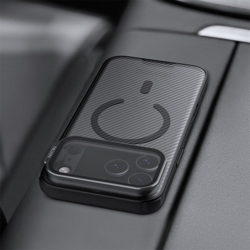 Калъф NILLKIN CamShield Prop Magnetic за iPhone 18 Pro Max / 17 Pro Max Удароустойчив TPU + PC с MagSafe, Прозрачно Капаче-Стойка за Камерата и Скрийн Протектор