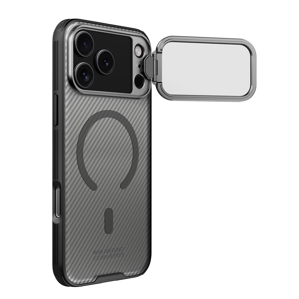 Калъф NILLKIN CamShield Prop Magnetic за iPhone 18 Pro Max / 17 Pro Max Удароустойчив TPU + PC с MagSafe, Прозрачно Капаче-Стойка за Камерата и Скрийн Протектор