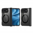 Калъф DUX DUCIS Aimo за iPhone Duo Магнитен Удароустойчив PC + TPU със Защита на Пантата, Прозрачен Гръб и Скрийн Протектор – Черен