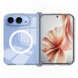 Калъф MAK за iPhone Duo Магнитен Удароустойчив TPU + PC с Airbag Защита, Защита на Пантата и Скрийн Протектор – Прозрачен