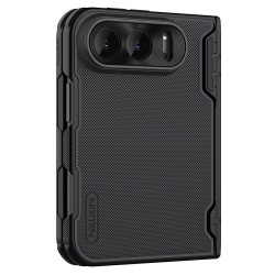 Калъф NILLKIN Super Frosted Shield Fold за iPhone Duo Магнитен Матов PC с Алуминиева Рамка за Камерата и Скрийн Протектор – Черен