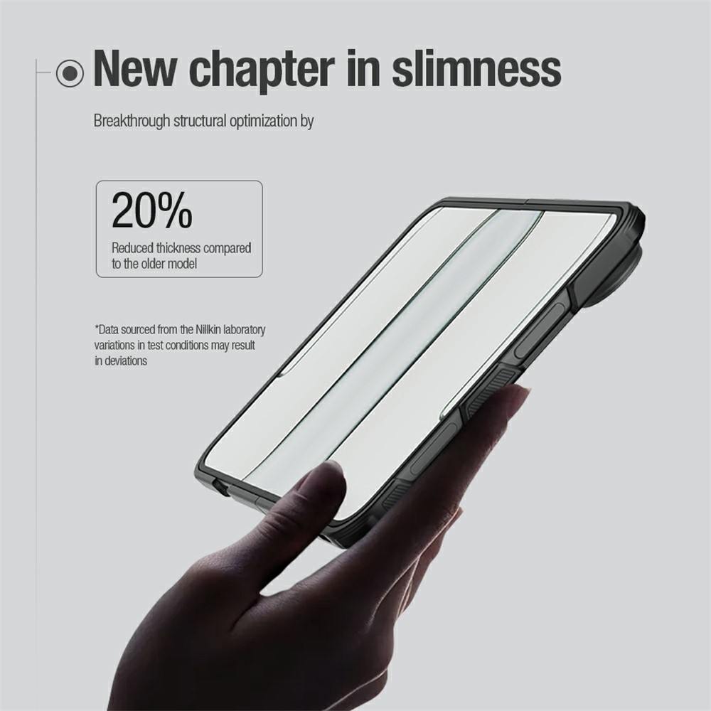 Калъф NILLKIN Super Frosted Shield Fold за iPhone Duo Магнитен Матов PC с Алуминиева Рамка за Камерата и Скрийн Протектор – Черен