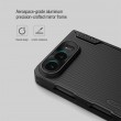 Калъф NILLKIN Super Frosted Shield Fold за iPhone Duo Магнитен Матов PC с Алуминиева Рамка за Камерата и Скрийн Протектор – Черен