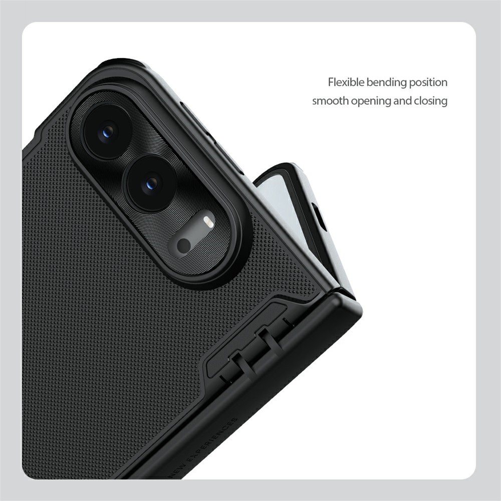 Калъф NILLKIN Super Frosted Shield Fold за iPhone Duo Магнитен Матов PC с Алуминиева Рамка за Камерата и Скрийн Протектор – Черен