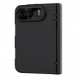 Калъф NILLKIN Super Frosted Shield Fold за iPhone Duo Магнитен Матов PC с Алуминиева Рамка за Камерата и Скрийн Протектор – Черен