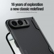 Калъф NILLKIN Super Frosted Shield Fold за iPhone Duo Магнитен Матов PC с Алуминиева Рамка за Камерата и Скрийн Протектор – Черен