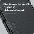 Калъф NILLKIN Super Frosted Shield Fold за iPhone Duo Магнитен Матов PC с Алуминиева Рамка за Камерата и Скрийн Протектор – Черен
