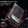Калъф за iPhone Duo Магнитен Удароустойчив от Цинкова Сплав + Силикон със Стойка и Скрийн Протектор от Закалено Стъкло – Черен