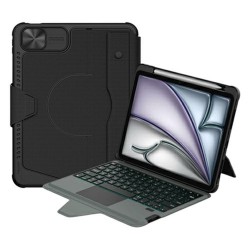 NILLKIN Bumper Combo Pro за iPad Air 11 (2026/2025/2024) Калъф с Bluetooth Клавиатура и Тъчпад – Черен