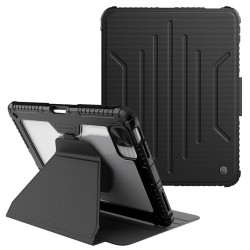 NILLKIN Bumper Leather Case Pro калъф за for iPad (2025) / 10.9 (2022) със слайд капак за камера и стойка