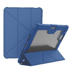 NILLKIN Bumper Leather Case Pro калъф за iPad Pro 11 (2025) / 11 (2024) със слайд капак за камера и Origami стойка