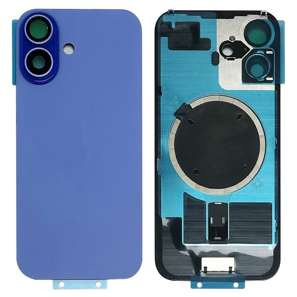 OEM Заден Капак за iPhone 16 Plus с Рамка, Стъкло за Камерата и Магнитен Ринг – 5 цвята