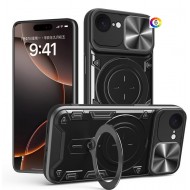 Apple iPhone 16e Удароустойчив CD Texture Sliding /Camshield Magnetic Holder Калъф и Протектор