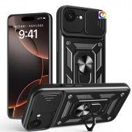  iPhone 16e Удароустойчив Ring Holder Калъф и Протектор