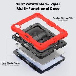 Apple iPad Air 11 2024 Silicone Hybrid PC Tablet Case /Shoulder Strap Удароустойчив Калъф и Протектор