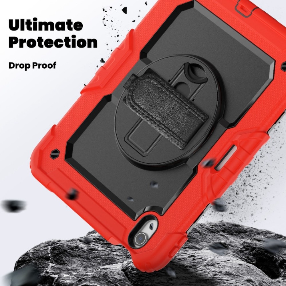 Apple iPad Air 11 2024 Silicone Hybrid PC Tablet Case /Shoulder Strap Удароустойчив Калъф и Протектор