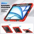 Apple iPad Air 11 2024 Silicone Hybrid PC Tablet Case /Shoulder Strap Удароустойчив Калъф и Протектор