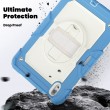 Apple iPad Air 11 2024 Silicone Hybrid PC Tablet Case /Shoulder Strap Удароустойчив Калъф и Протектор