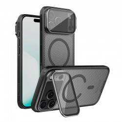 Калъф за iPhone 17 Pro Max NILLKIN CamShield Prop MagSafe с Капак за Камерата – Черен