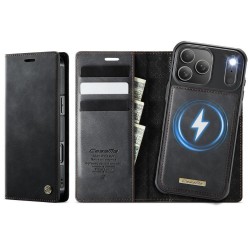 Калъф CaseMe C49 за iPhone 17 Pro Max с MagSafe, Магнитен Сваляем Портфейл, RFID Защита и Скрийн Протектор – 5 цвята