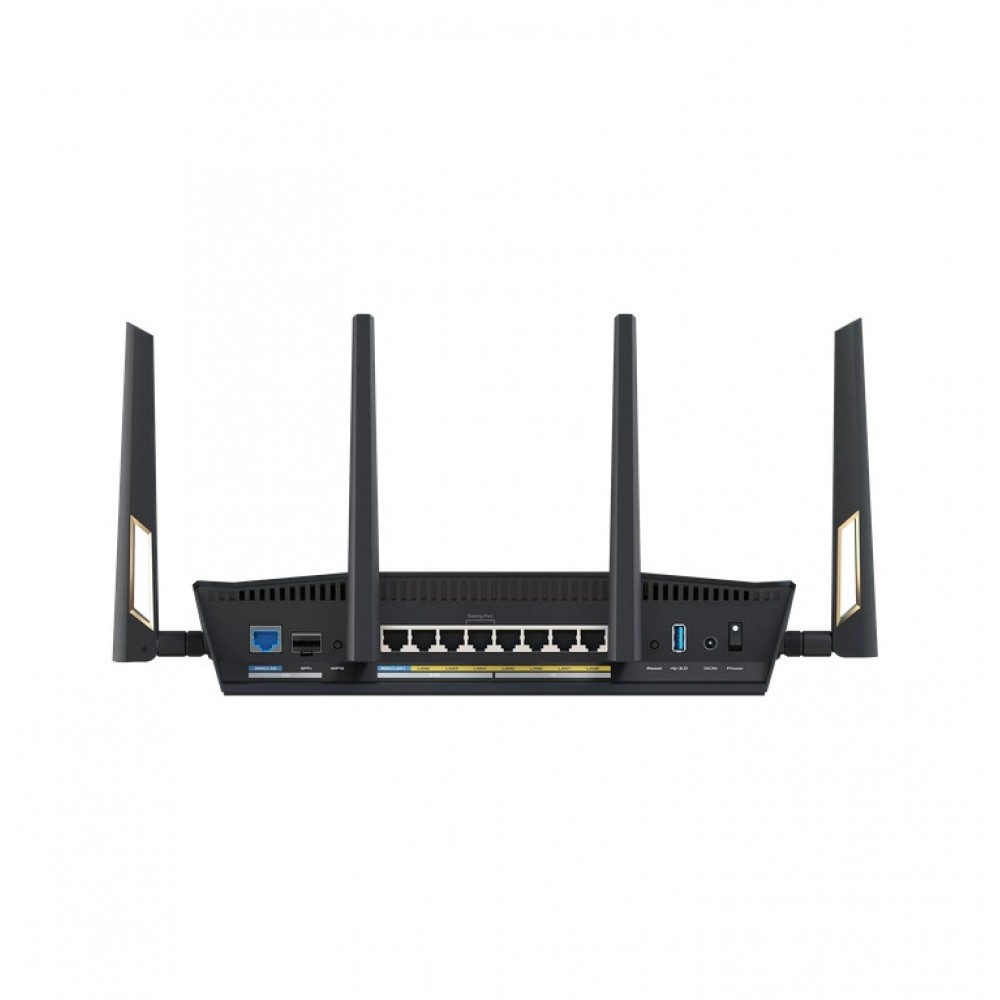 ASUS RT-BE88U BE7200 Gaming Wi-Fi 7 Рутер с 10G, 2.5G, SFP+ и AiProtection Pro – 90IG08V0-MO3N0V