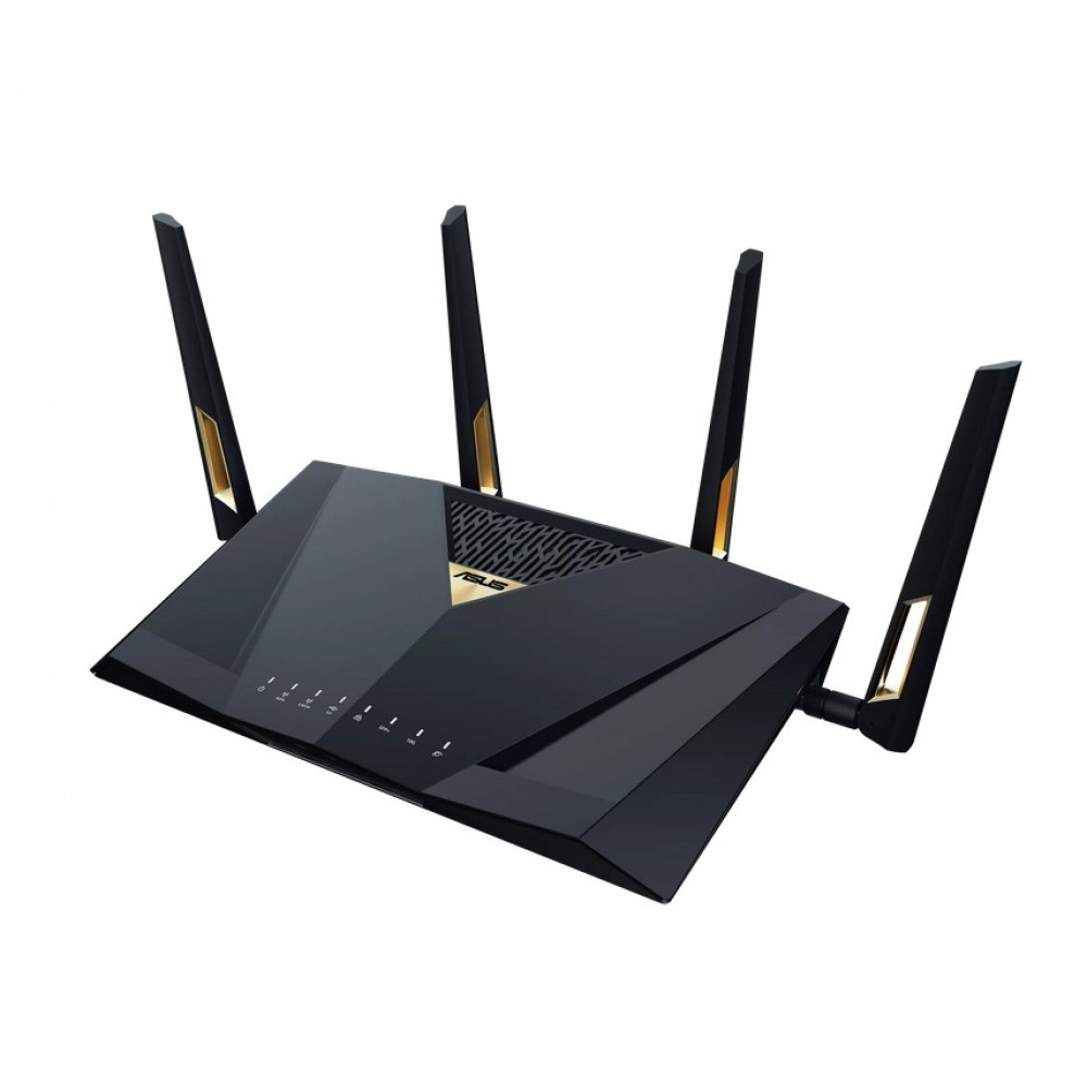 ASUS RT-BE88U BE7200 Gaming Wi-Fi 7 Рутер с 10G, 2.5G, SFP+ и AiProtection Pro – 90IG08V0-MO3N0V