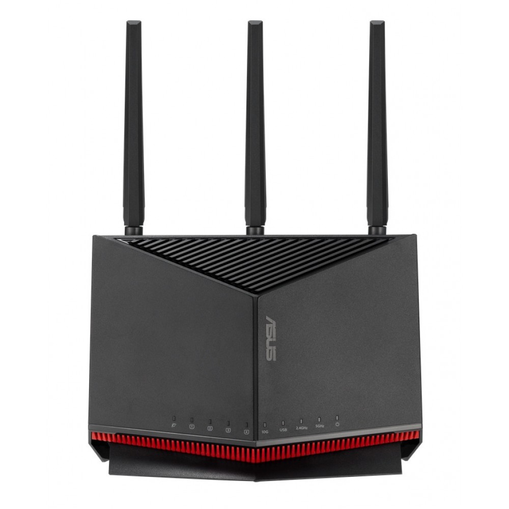 ASUS RT-BE86U BE6800 Gaming Wi-Fi 7 Рутер с 10G, 2.5G и AiProtection Pro – 90IG08W0-MO9A0V