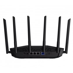 ASUS TUF Gaming BE6500 Wi-Fi 7 Двулентов Рутер с 2.5GbE, 4K-QAM, MLO, Gaming Port и USB 3.2 – 90IG0920-MO9C00