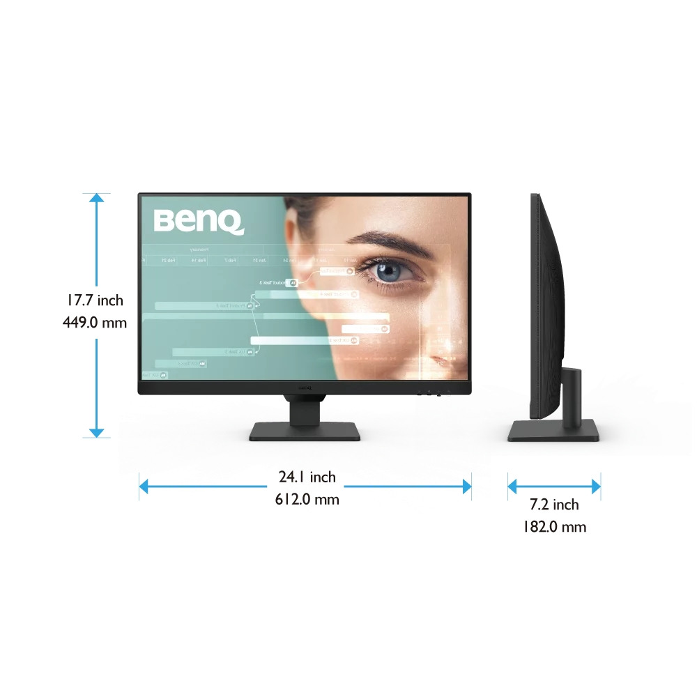 BenQ GW2790, 27" IPS, Full HD, 100Hz, 99 sRGB, B.I. Gen2, Eye Care - Черен