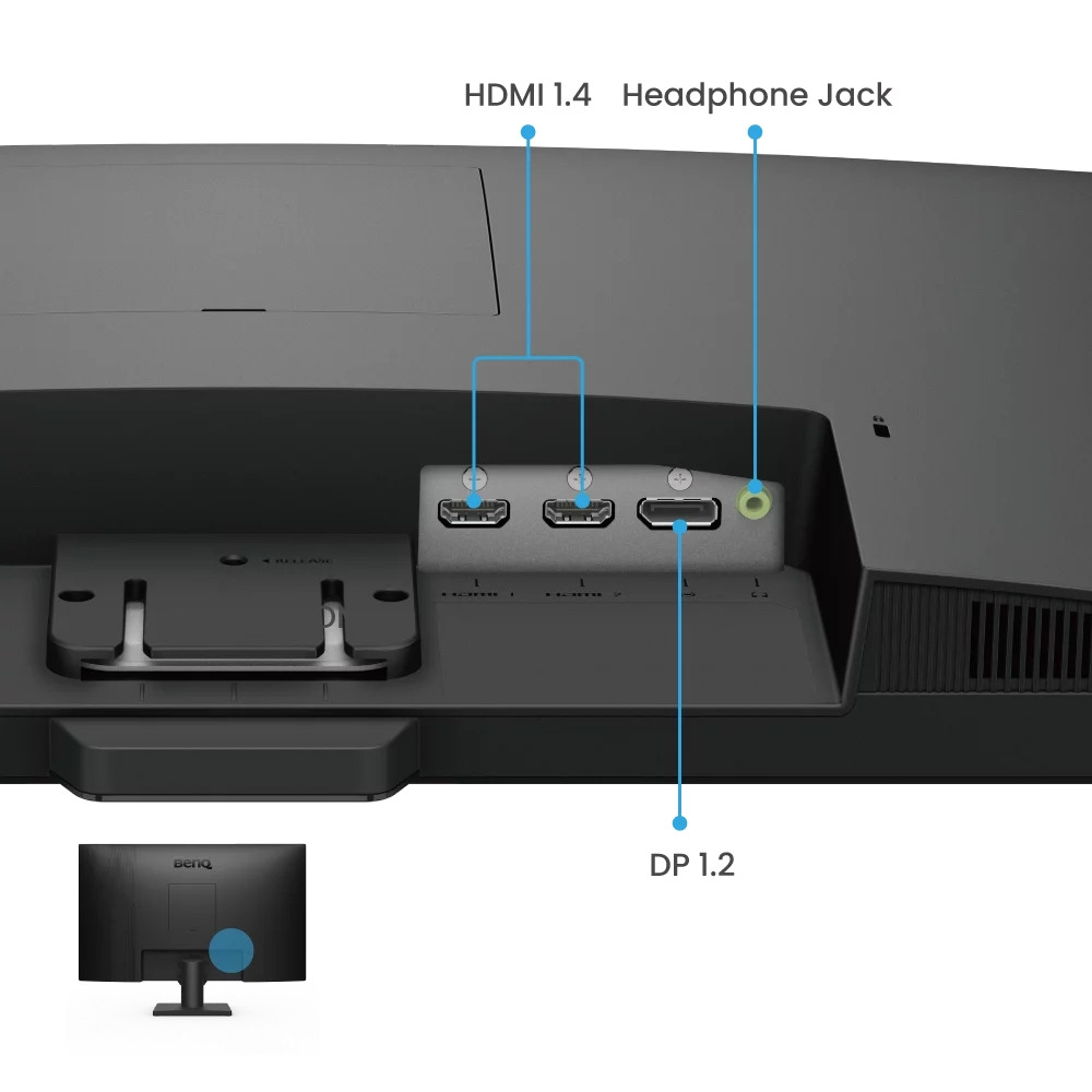 BenQ GW2790, 27" IPS, Full HD, 100Hz, 99 sRGB, B.I. Gen2, Eye Care - Черен