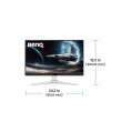 BenQ MOBIUZ EX271 Монитор - 27" IPS FHD, 180Hz, 1ms, HDR400, Говорители - Бял