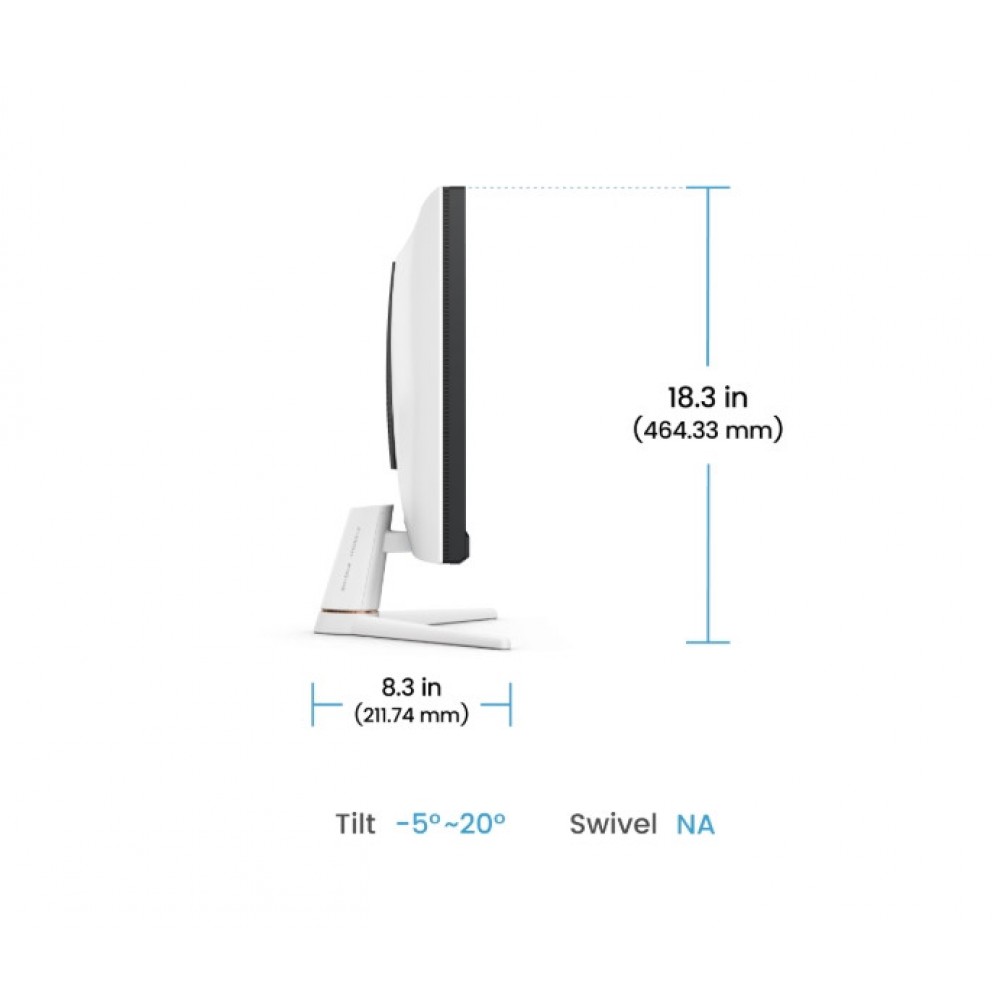 BenQ MOBIUZ EX271 Монитор - 27" IPS FHD, 180Hz, 1ms, HDR400, Говорители - Бял