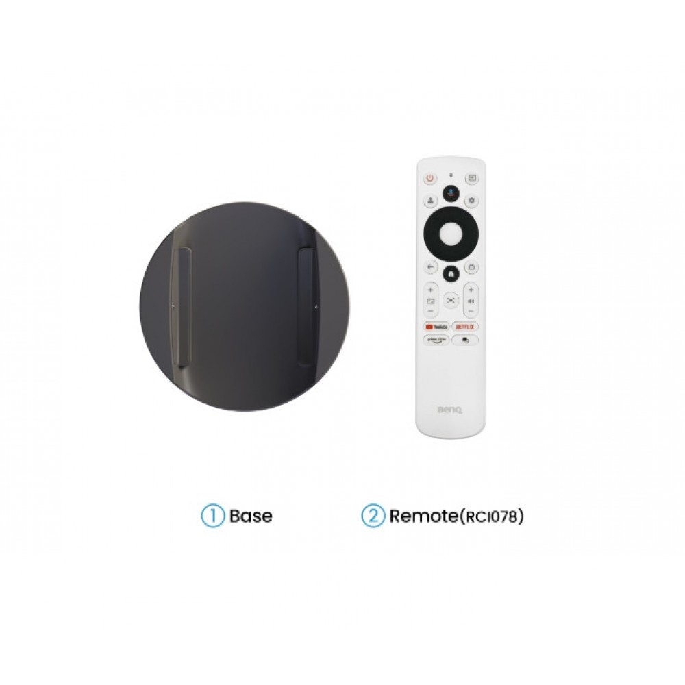 BenQ GV50 – Преносим лазерен проектор, 1080p, 500 lm, 100K:1, Google TV, USB-C - Бял