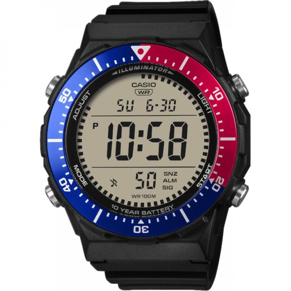 Casio AE-1700H-1A2VEF Мъжки часовник- Сив дисплей, Черна каишка от полимерен материал, Collection Men (2025)
