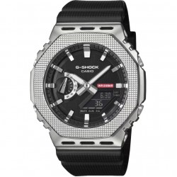 Мъжки Часовник Casio G-SHOCK GM-2100M-1AER с Безел от Неръждаема Стомана, Super LED и Водоустойчивост 200 м