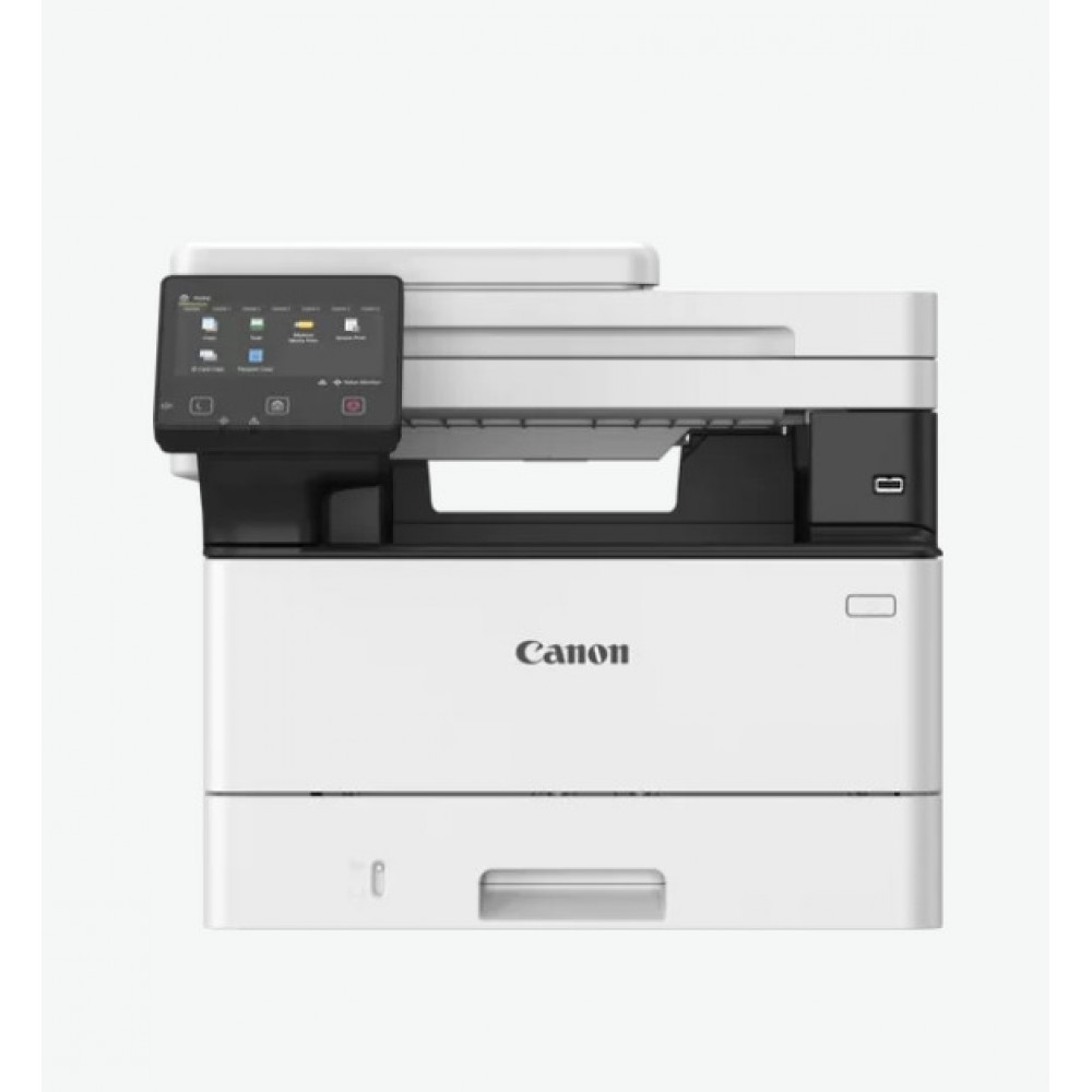 Лазерно МФУ Canon i-SENSYS MF461dw II - Монохромно, 36 ppm, Автоматичен дуплекс, 2-странен ADF (Single Pass), 5" Сензорен екран, Мрежа, Wi-Fi, Бяло-Черно