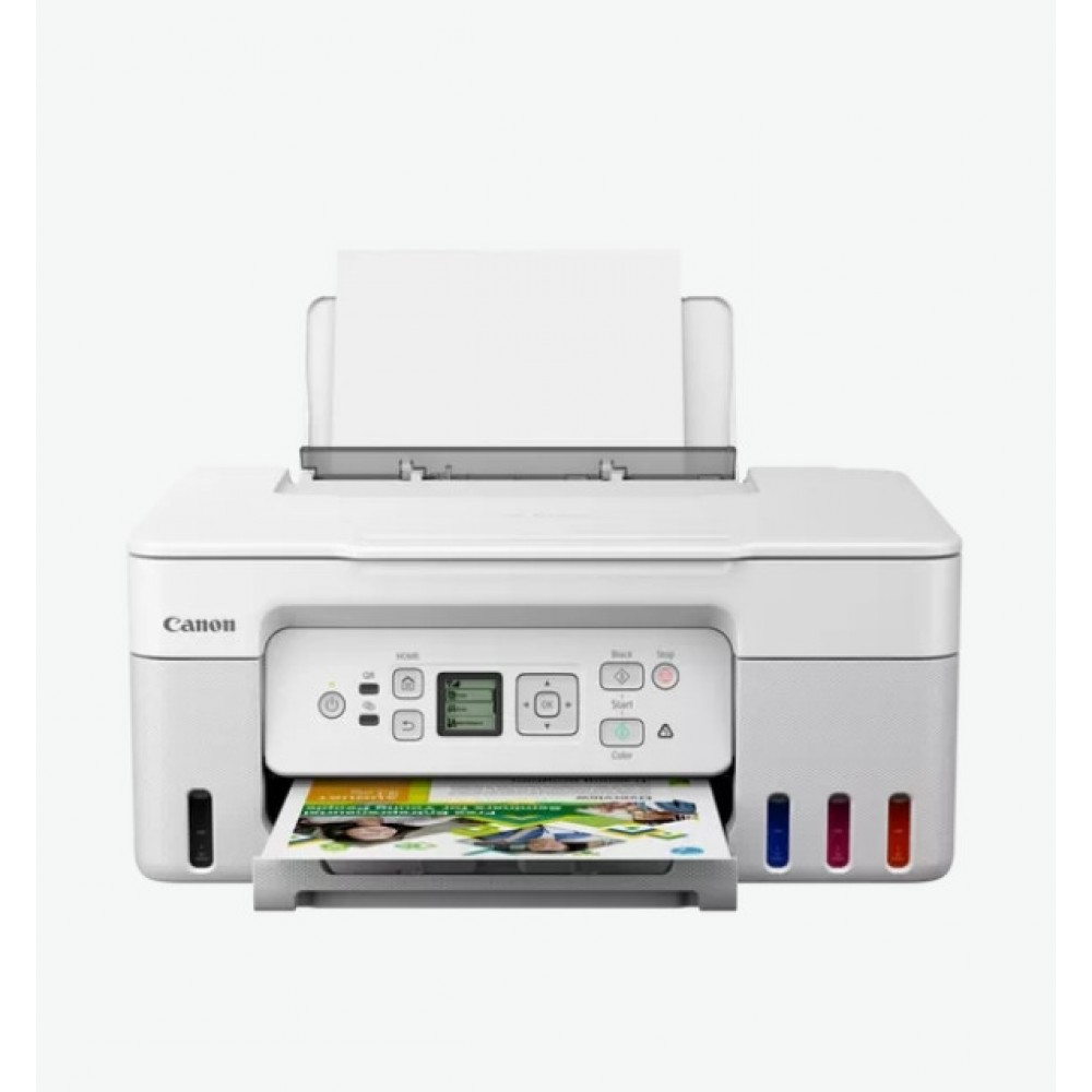 Canon PIXMA G3470 – цветно мастилоструйно МФУ, Wi-Fi, резервоари за мастило, бяло