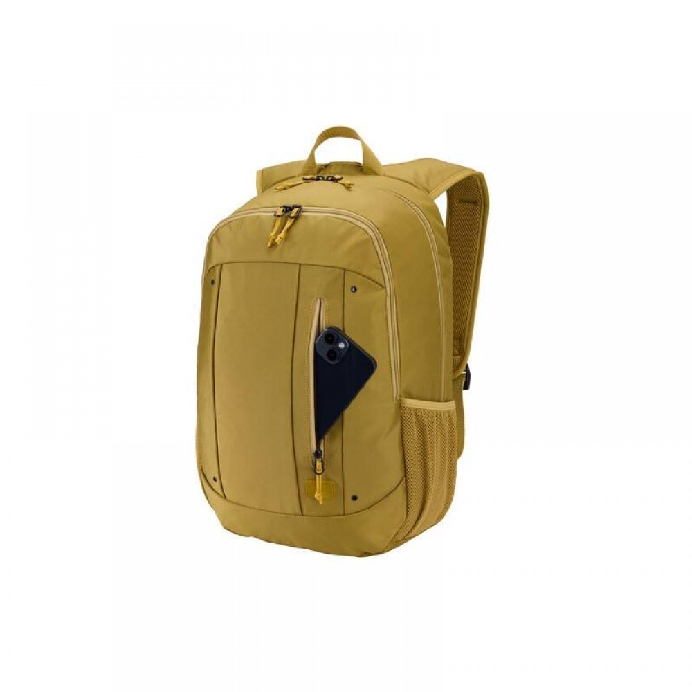 Case Logic WMBP215 – раница за лаптоп 15.6", 100 рециклиран полиестер, 23L, мъгливо злато