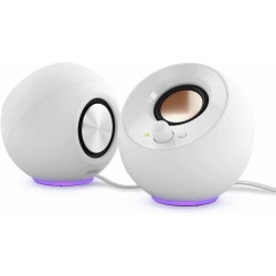 Озвучителна Система Creative Pebble SE 2.0 4.4W RMS RGB USB-C – Бяла