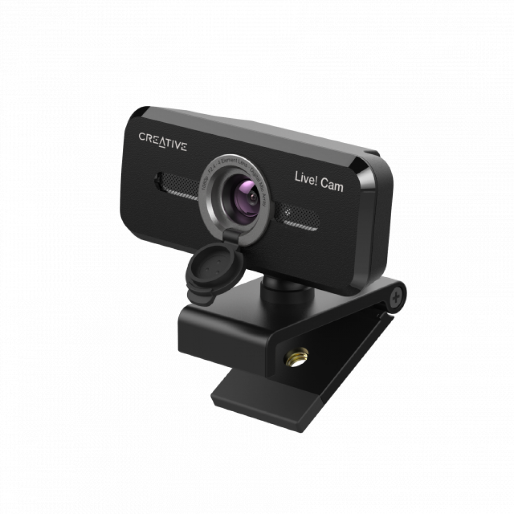 Creative Live! Cam Sync 1080p V2 Full HD Уеб Камера с Двойни Микрофони и SmartComms Kit – Черен – CREATIVE-WEB-LIVE-1080P